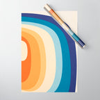 Rainbow rings - retro Wrapping Paper Gallery Image 1