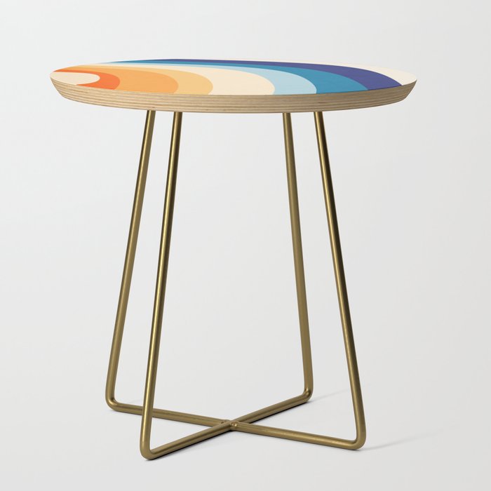 Rainbow rings - retro Side Table Gallery Image 1
