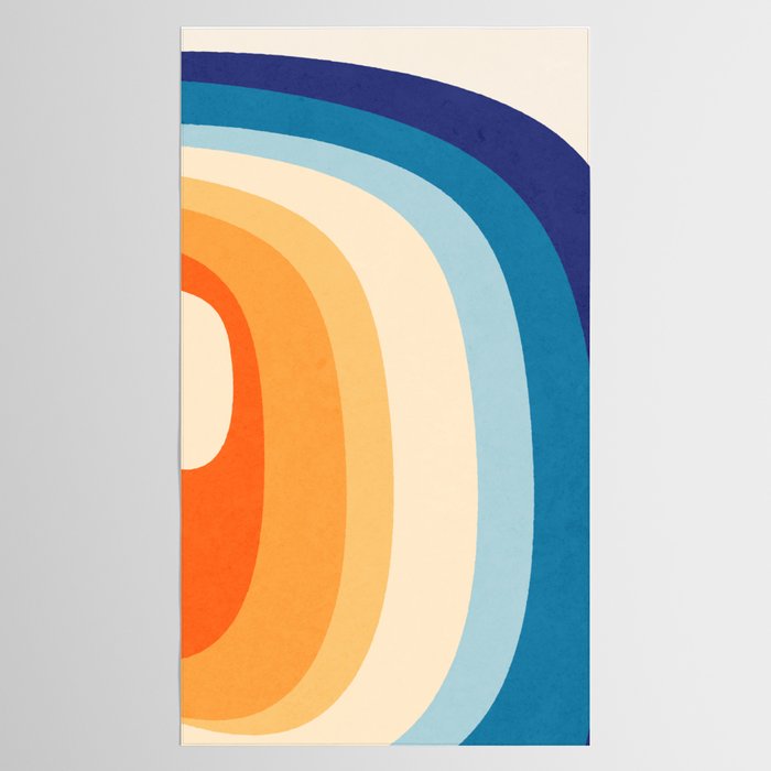Rainbow rings - retro Tablecloth Gallery Image 2