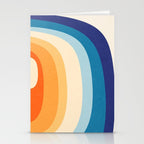Rainbow rings - retro Stationery Card Gallery Image 2
