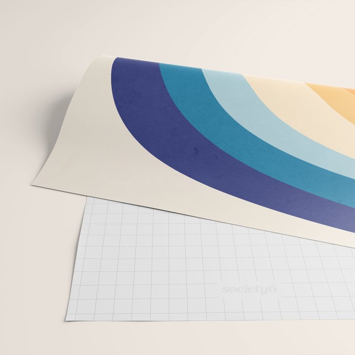 Rainbow rings - retro Wrapping Paper Gallery Image 2