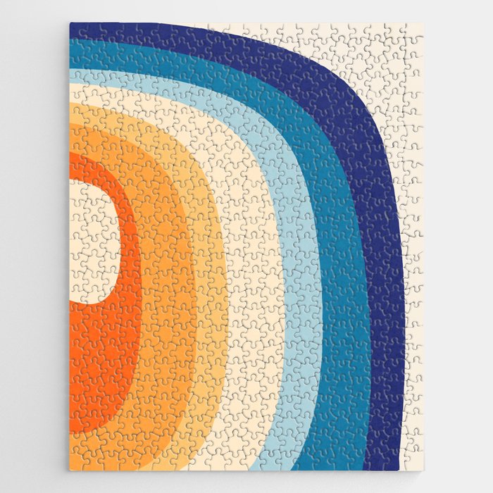 Rainbow rings - retro Jigsaw Puzzle Gallery Image 1