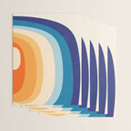 Rainbow rings - retro Wrapping Paper Gallery Image 3