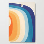 Rainbow rings - retro Cutting Board Gallery Image 1