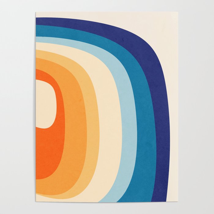 Rainbow rings - retro Poster Gallery Image 4