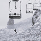 All the Lifts at Aspen Are Chairlifts. This One Is Going Up 11,800 Feet on Aspen Highlands Mountain, Highest Ski Area at Aspen, Colorado black and white photograph Coffee Mug Gallery Image 2