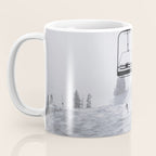 All the Lifts at Aspen Are Chairlifts. This One Is Going Up 11,800 Feet on Aspen Highlands Mountain, Highest Ski Area at Aspen, Colorado black and white photograph Coffee Mug Gallery Image 3