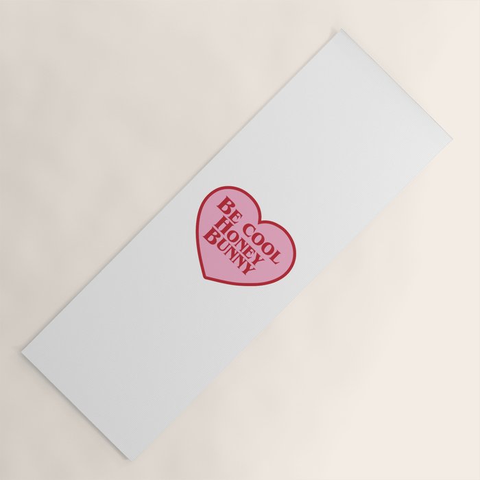 Be Cool Honey Bunny, Funny Saying Yoga Mat Gallery Image 1