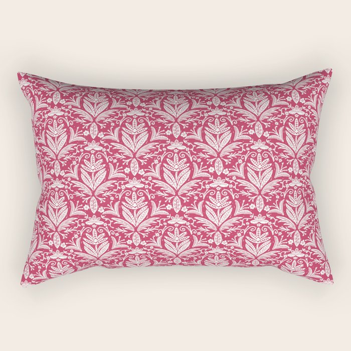Tropical Paradise . Viva Magenta Rectangular Pillow Gallery Image 2