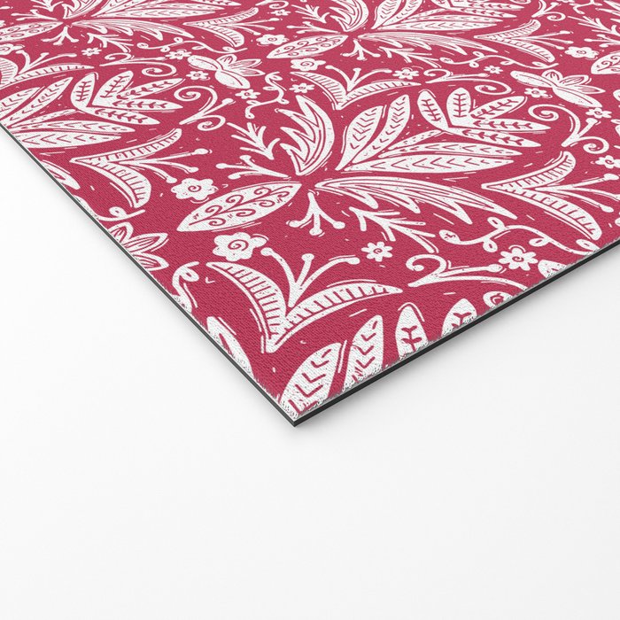 Tropical Paradise . Viva Magenta Welcome Mat Gallery Image 2