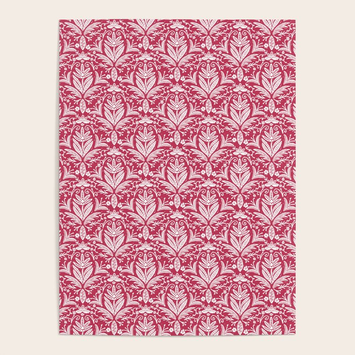 Tropical Paradise . Viva Magenta Poster Gallery Image 1