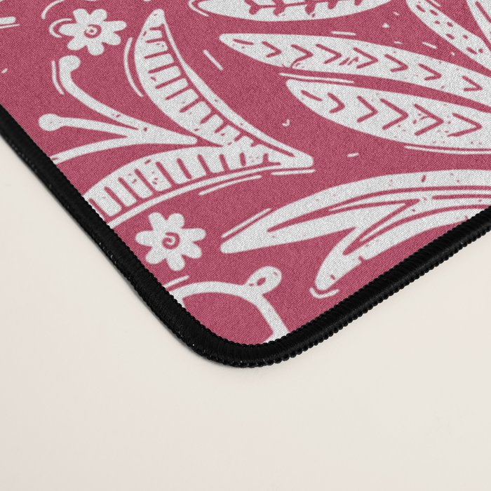 Tropical Paradise . Viva Magenta Desk Mat Gallery Image 4