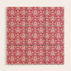 Tropical Paradise . Viva Magenta Wood Wall Art Gallery Image 1