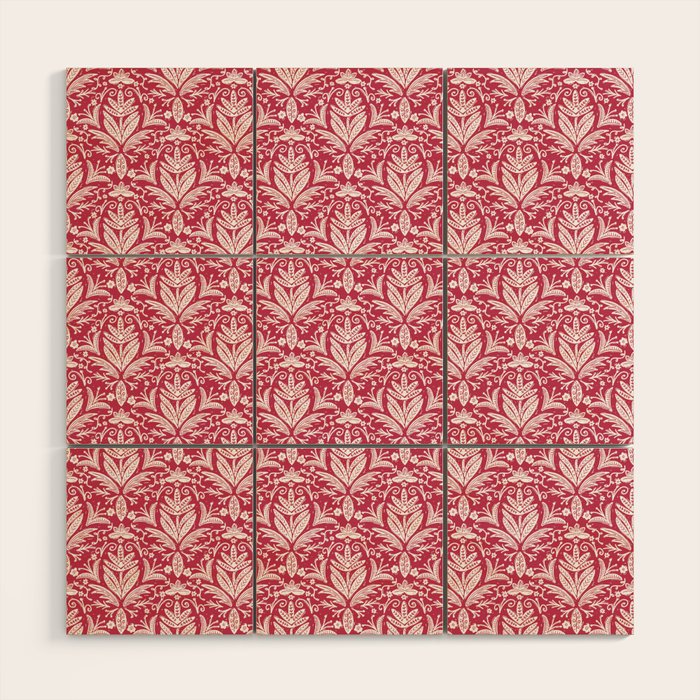Tropical Paradise . Viva Magenta Wood Wall Art Gallery Image 1