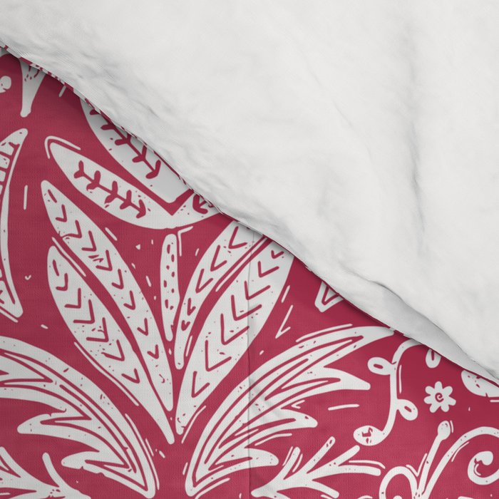 Tropical Paradise . Viva Magenta Comforter Gallery Image 4