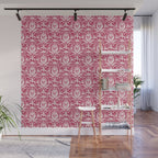 Tropical Paradise . Viva Magenta Wall Mural Gallery Image 1