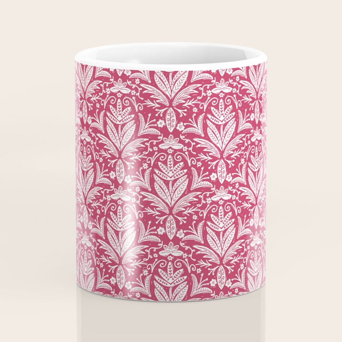 Tropical Paradise . Viva Magenta Coffee Mug Gallery Image 4