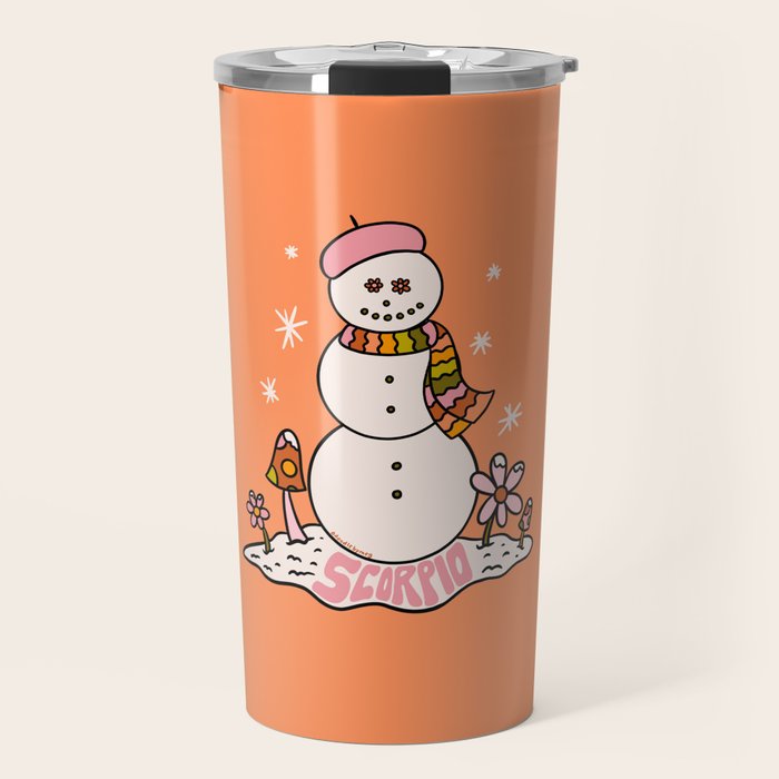 Scorpio Snowman Travel Mug Gallery Image 1