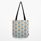 Cozy Country Vintage Floral Jonnty Flowers and Stripes Pattern Tote Bag Gallery Image 2