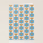 Cozy Country Vintage Floral Jonnty Flowers and Stripes Pattern Stationery Card Gallery Image 2
