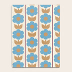 Cozy Country Vintage Floral Jonnty Flowers and Stripes Pattern Notebook Gallery Image 4