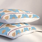 Cozy Country Vintage Floral Jonnty Flowers and Stripes Pattern Pillow Sham Gallery Image 3