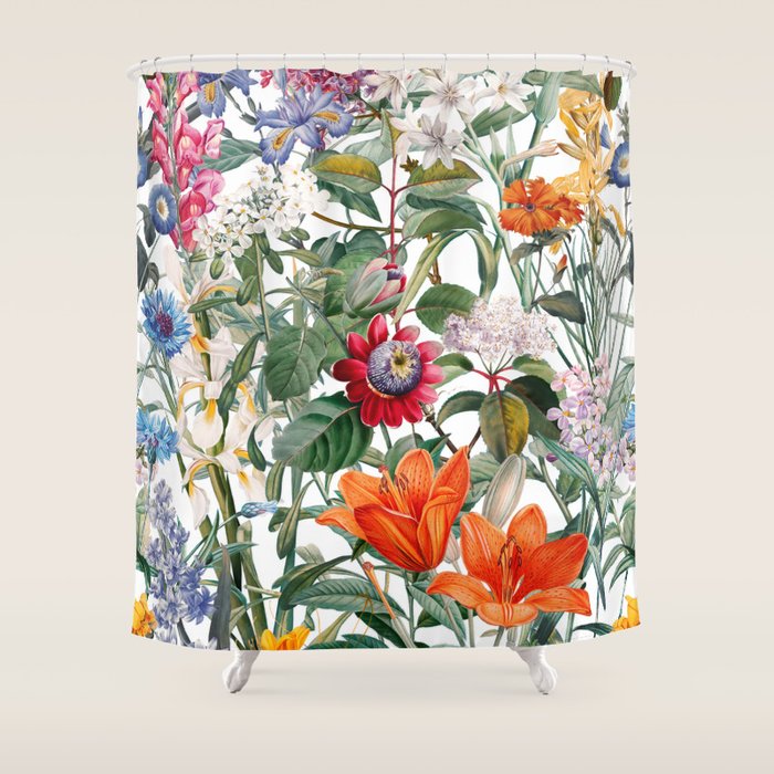 Vintage Garden IX Shower Curtain Gallery Image 1
