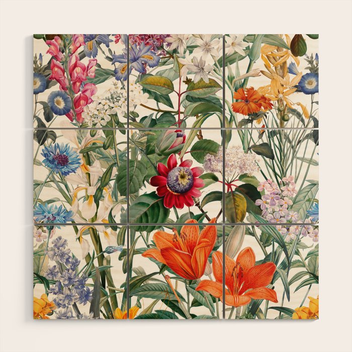 Vintage Garden IX Wood Wall Art Gallery Image 1