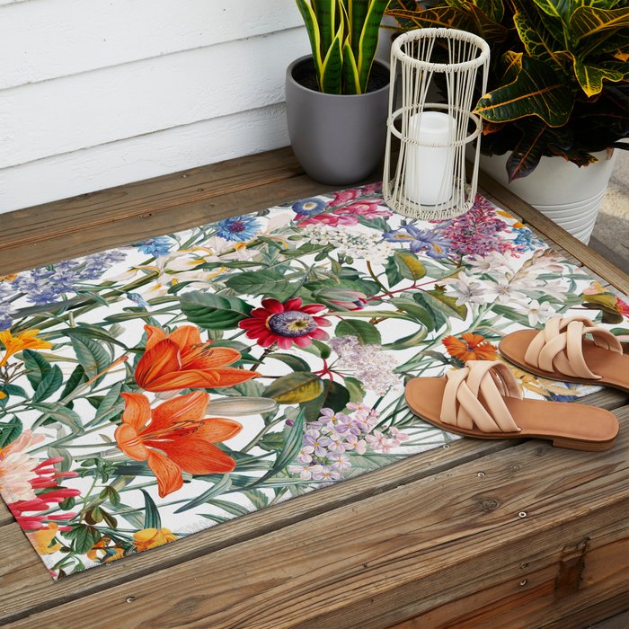 Vintage Garden IX Outdoor Rug Gallery Image 2