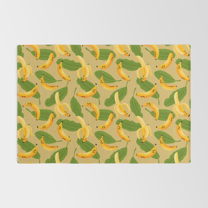 Banana Pattern on Tan Rug Gallery Image 2