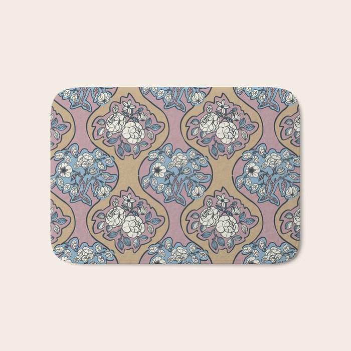 Antique Floral Beauty Bath Mat Gallery Image 1