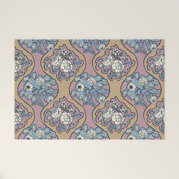 Antique Floral Beauty Welcome Mat Gallery Image 1