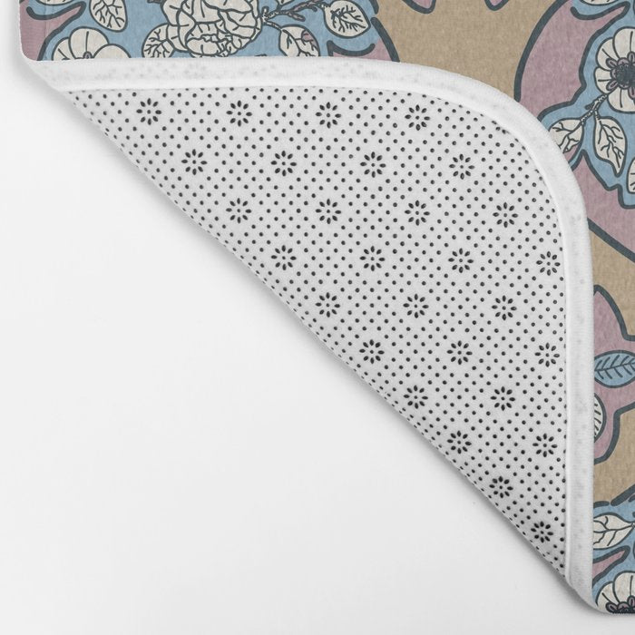 Antique Floral Beauty Bath Mat Gallery Image 2