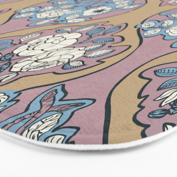 Antique Floral Beauty Bath Mat Gallery Image 3