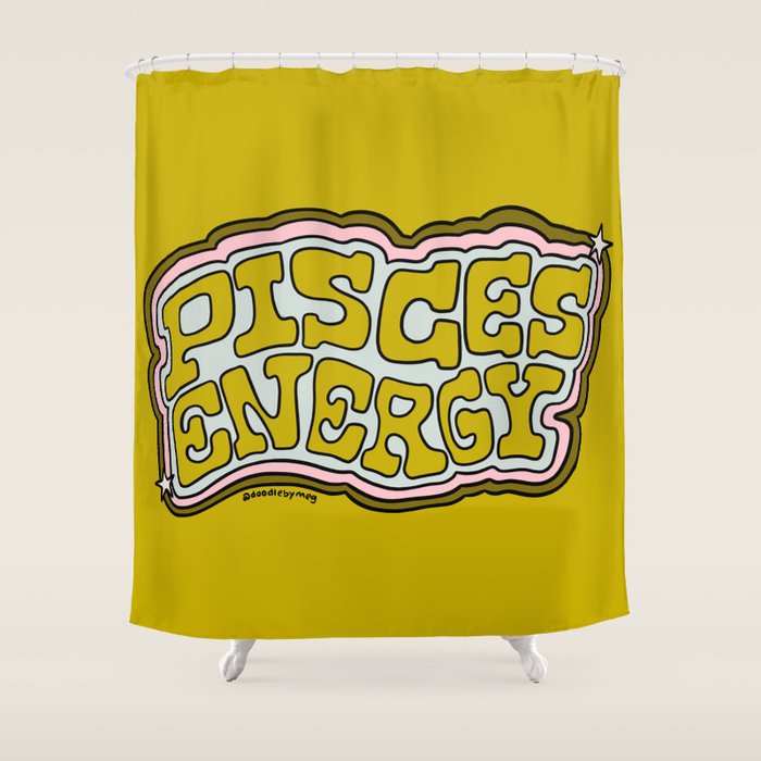 Pisces Energy Shower Curtain Gallery Image 1