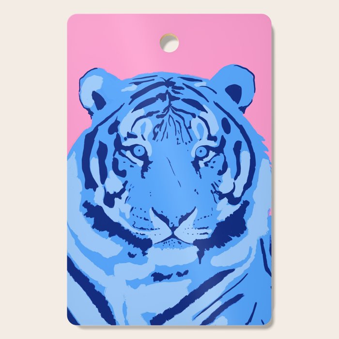 Tiger Blue & Pink Cutting Board Gallery Image 1