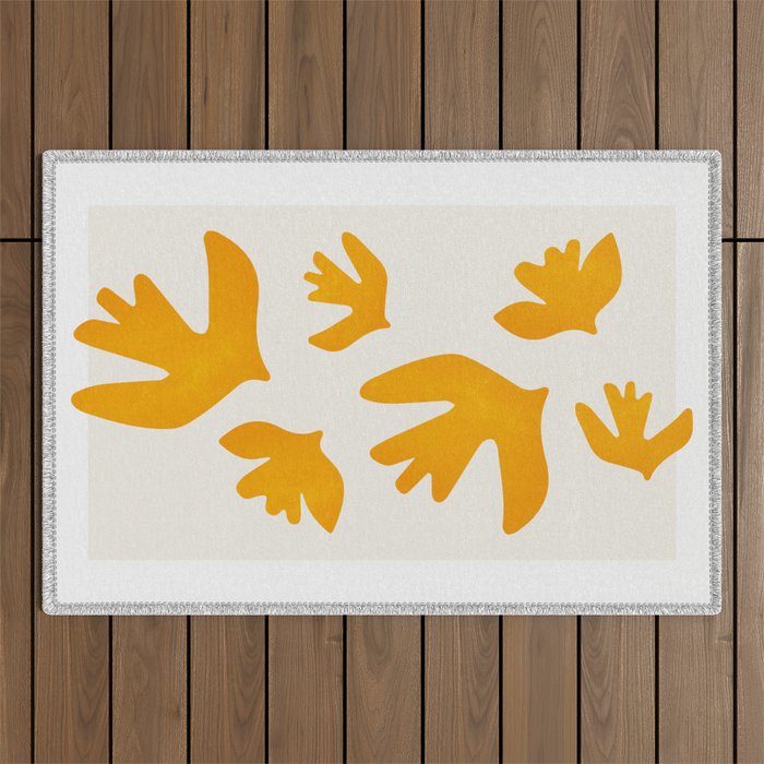 Golden Bell: Matisse Pastel Series 02 Outdoor Rug Gallery Image 1