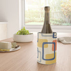 Mid Century Modern Abstract Squares Pattern 456 Wine Chiller Gallery Image 4