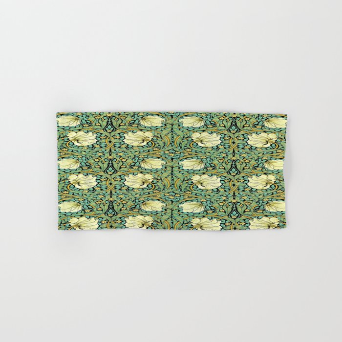 William Morris Pimpernel patterns design  Bath Towel Gallery Image 1