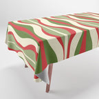 Mod Christmas Retro Xmas Hourglass Abstract Pattern  Tablecloth Gallery Image 1