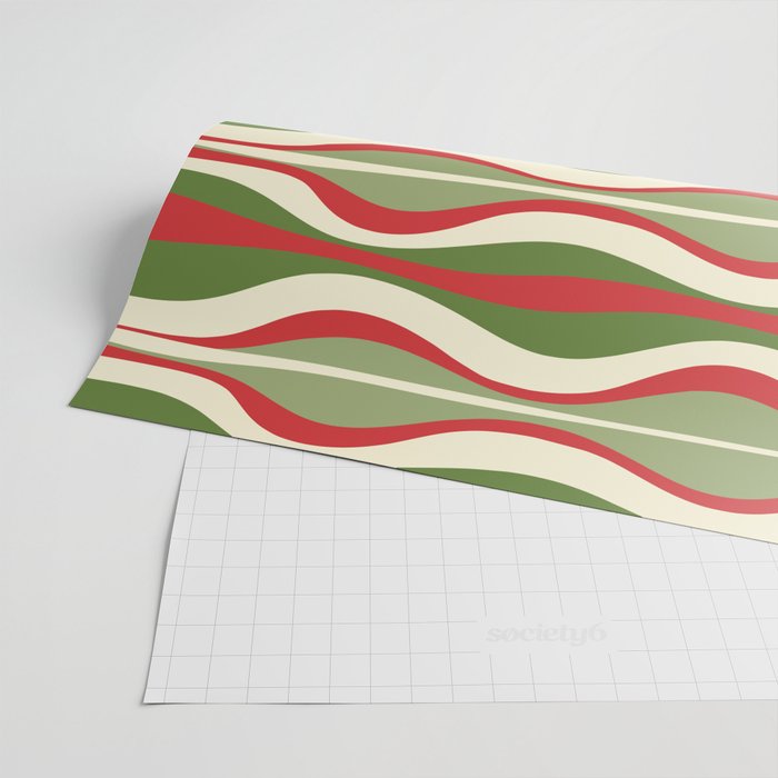 Mod Christmas Retro Xmas Hourglass Abstract Pattern  Wrapping Paper Gallery Image 2