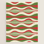 Mod Christmas Retro Xmas Hourglass Abstract Pattern  Jigsaw Puzzle Gallery Image 1