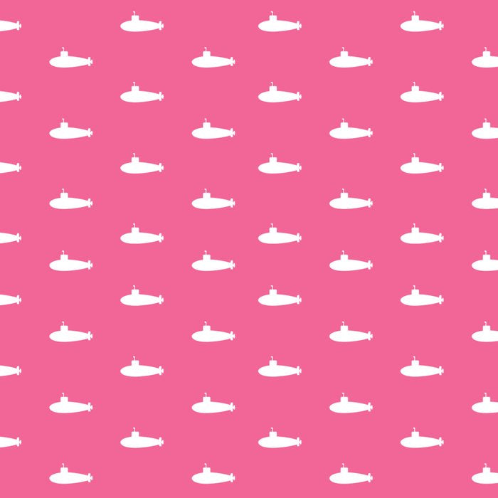 Tiny Submarines - Bright Pink Coffee Mug Gallery Image 2
