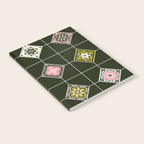 Talavera Mexican Tile - Blush & Sage Palette Notebook Gallery Image 2