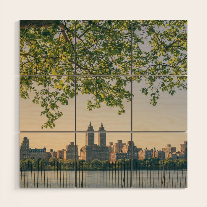 New York City Central Park Sunset x New York Photography Wood Wall Art Gallery Image 1
