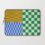 Retro Checkerboard Collage 02 Laptop Sleeve Gallery Image 1