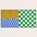 Retro Checkerboard Collage 02 Desk Mat Gallery Image 3