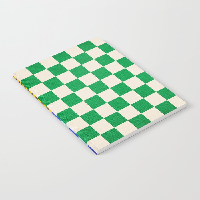 Retro Checkerboard Collage 02 Notebook Gallery Image 1