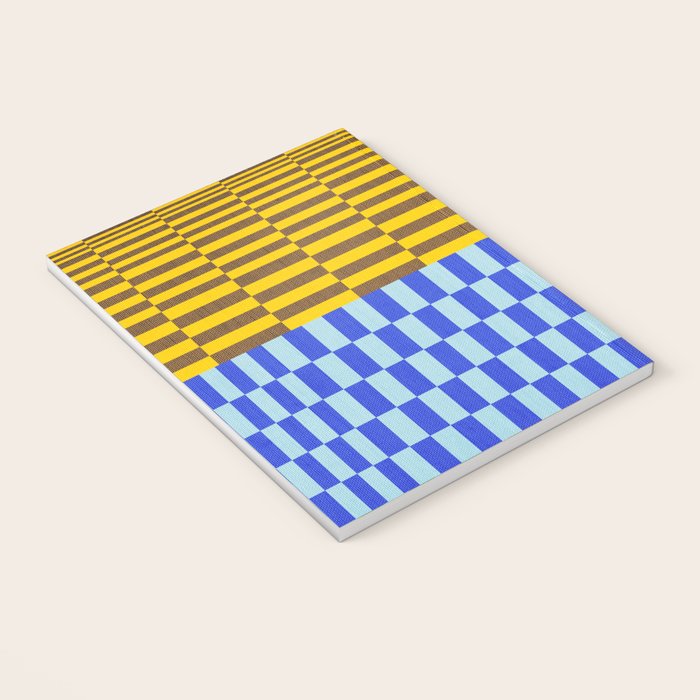 Retro Checkerboard Collage 02 Notebook Gallery Image 3