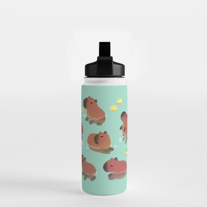 Capybath time Water Bottle Gallery Image 2